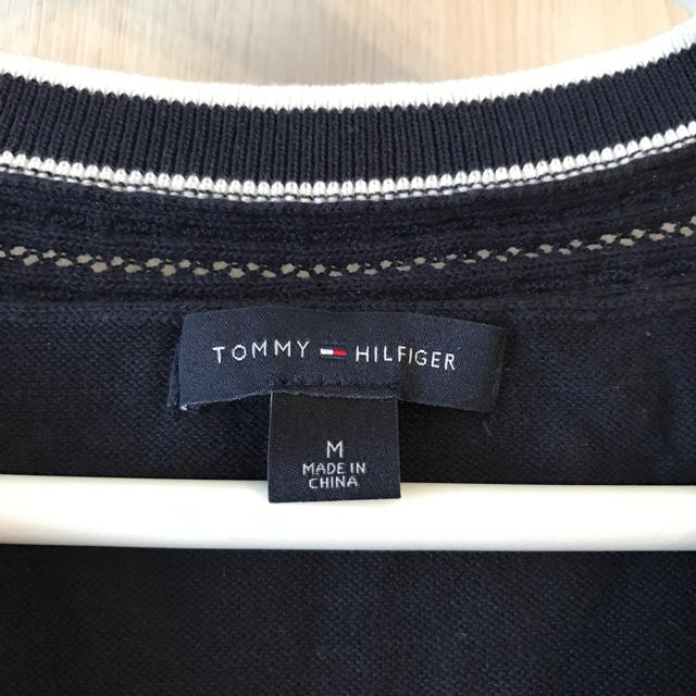 TOMMY HILFIGER(トミーヒルフィガー)のトミーヒルフィガー 半袖ニット ネイビー レディースのトップス(ニット/セーター)の商品写真