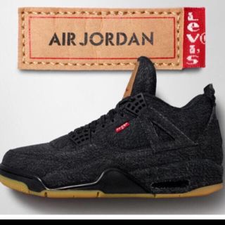 ナイキ(NIKE)の27.5 Levi’s air Jordan4 黒(その他)