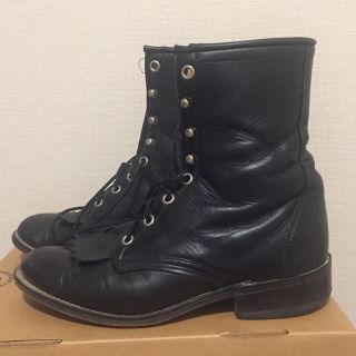 vintage ショートブーツ 24cm(ブーツ)