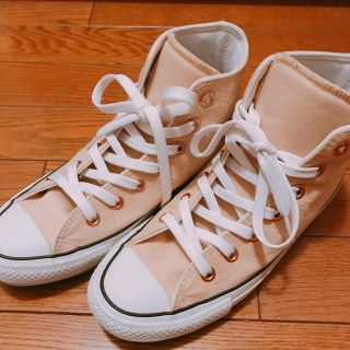 コンバース(CONVERSE)のコンバース ベージュ 24センチ 美品(スニーカー)