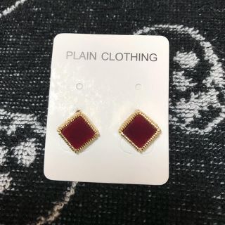 プレーンクロージング(PLAIN CLOTHING)のPLAIN CLOTHING★ダイヤビーズピアス/新品(ピアス)