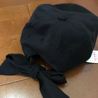 ビームス(BEAMS)の新品！BEAMS CAP バックリボン ブラック(キャップ)