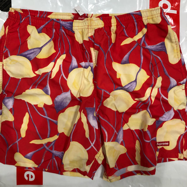 supreme nylon water shorts M ユリ 赤 水着 supreme nylon water shorts M ユリ 赤 水着