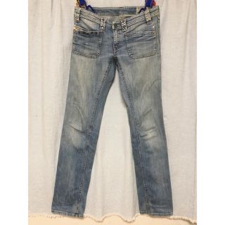 ディーゼル(DIESEL)のDIESEL KEATE 28インチ　ピンク　ステッチ　デニム ジーンズ(デニム/ジーンズ)