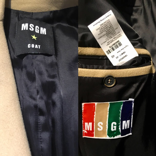 MSGM - MSGM エムエスジーエム 美品 チェスターコート 46 MSGM - MSGM エムエスジーエム 美品 チェスターコート 46