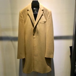 エムエスジイエム(MSGM)のMSGM エムエスジーエム 美品 チェスターコート 46 キャメル(チェスターコート)