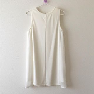 ダブルクローゼット(w closet)のミド様専用★Wcloset ワンピース ホワイト フリーサイズ(ひざ丈ワンピース)