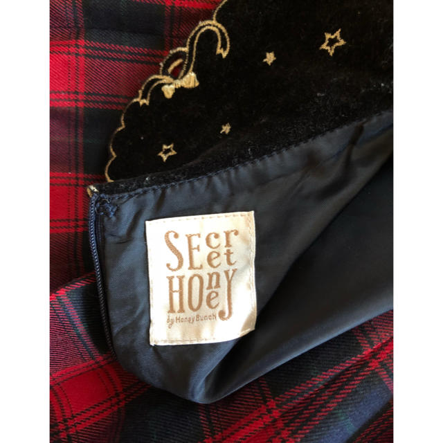 Secret Honey(シークレットハニー)のシークレットハニー赤チェックワンピース♡ レディースのワンピース(ひざ丈ワンピース)の商品写真