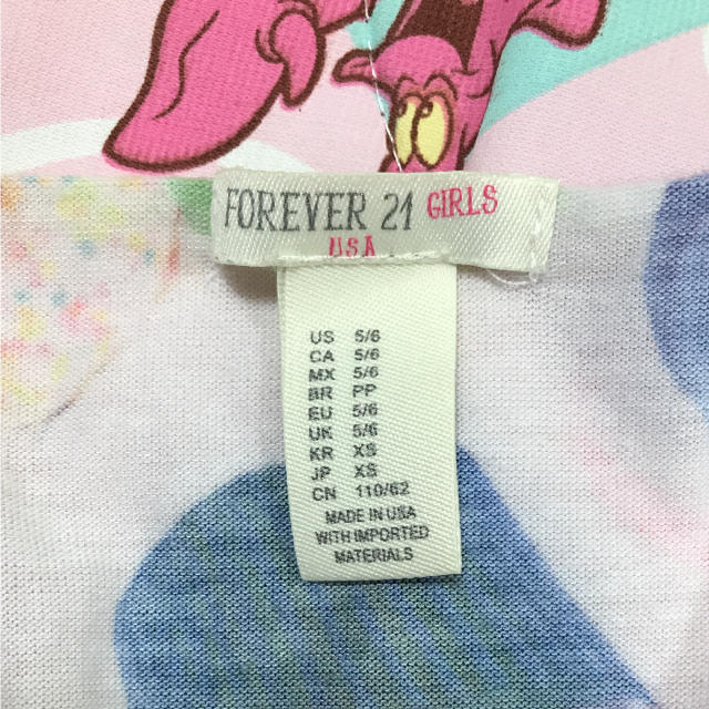 FOREVER 21(フォーエバートゥエンティーワン)のフォーエバー21 可愛いタンク、チュニック キッズ/ベビー/マタニティのキッズ服女の子用(90cm~)(Tシャツ/カットソー)の商品写真