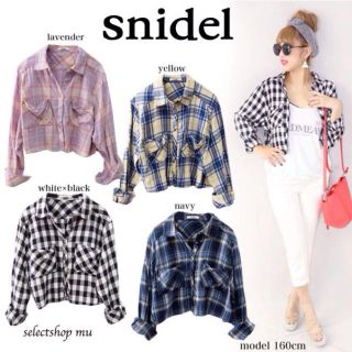 スナイデル(SNIDEL)のスナイデル♡チェックシャツ(シャツ/ブラウス(長袖/七分))