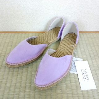 ローリーズファーム(LOWRYS FARM)の新品 LOWRYS FARM セパレートサンダル Lサイズ パープル フラット(サンダル)