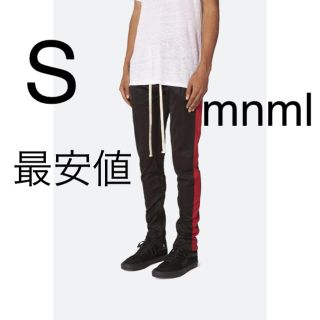 フィアオブゴッド(FEAR OF GOD)のmnml トラックパンツ 新品未使用 黒×赤(その他)