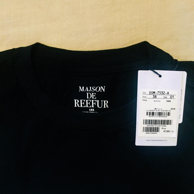 Maison de Reefur(メゾンドリーファー)のMaison de Reefur Tシャツ black 38 レディースのトップス(Tシャツ(半袖/袖なし))の商品写真