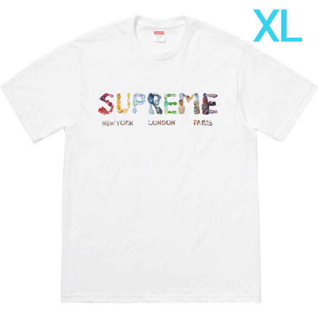 希少XL 新品 送料込 Supreme Rocks Tee サマー Tシャツ 白メンズ