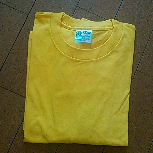 ☆未使用☆大きなTシャツ　黄色XXXL メンズのトップス(Tシャツ/カットソー(半袖/袖なし))の商品写真