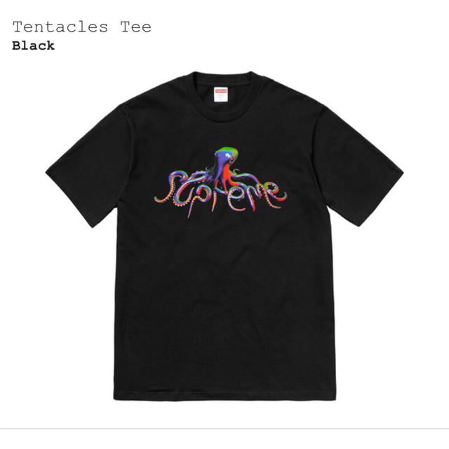 Supreme 2018SS Tentacles Tee シュプリーム テンタクルスTシャツ 半袖カットソー オクトパス タコ プリント ホワイト サイズM【210605】【新古品】【me04】