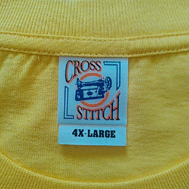 ☆未使用☆大きなTシャツ　黄色4XL メンズのトップス(Tシャツ/カットソー(半袖/袖なし))の商品写真