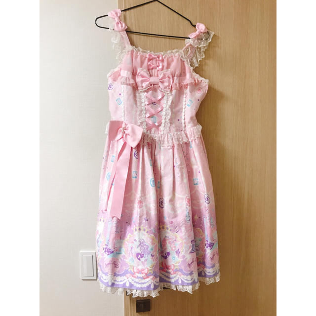 Angelic Pretty(アンジェリックプリティー)のMarine Kingdom ジャンパースカートとカチューシャセット レディースのワンピース(ミニワンピース)の商品写真