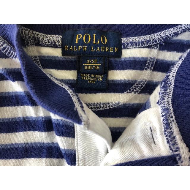 POLO RALPH LAUREN(ポロラルフローレン)の100 ラルフ ボーダー ヘンリーネック キッズ/ベビー/マタニティのキッズ服男の子用(90cm~)(Tシャツ/カットソー)の商品写真