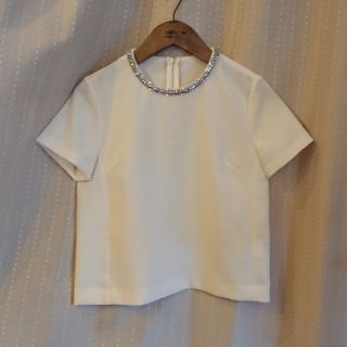 グレースコンチネンタル(GRACE CONTINENTAL)の☆Grace Crassラインストーンブラウス美品☆(シャツ/ブラウス(半袖/袖なし))