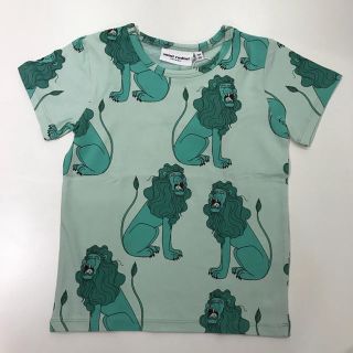 コドモビームス(こども ビームス)の新品 ミニロディーニ子供 Tシャツ ライオン柄 ミントグリーン 80-86(Ｔシャツ)