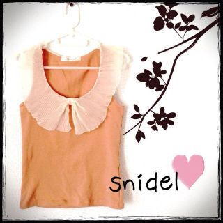 スナイデル(SNIDEL)のsnidel♡フリルタンクトップ(タンクトップ)