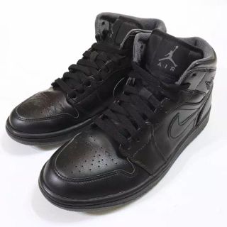 ナイキ(NIKE)の美品25NIKE AIR JORDAN 1 MIDナイキ エアジョーダン1T82(スニーカー)