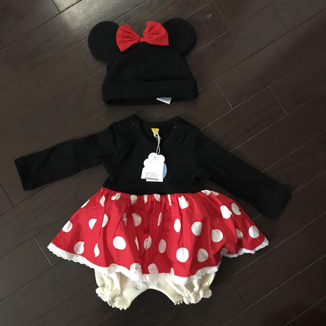 F.O.KIDS(エフオーキッズ)のミニーちゃん ワンピース キッズ/ベビー/マタニティのベビー服(~85cm)(ワンピース)の商品写真