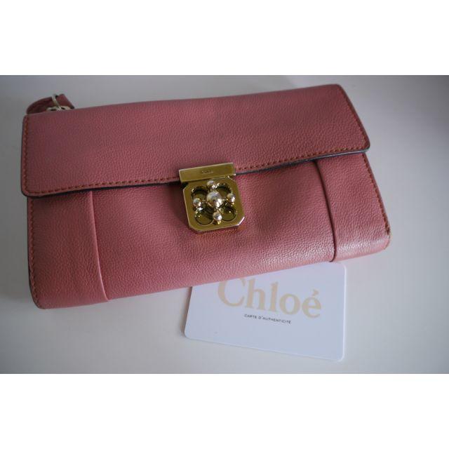 Chloe(クロエ)の【Chloe】クロエ　エルシー　長財布　ピンク レディースのファッション小物(財布)の商品写真