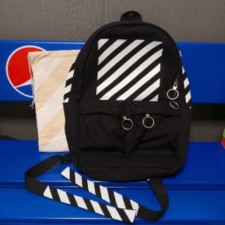 オフホワイト(OFF-WHITE)の美品 正規品 off-white オフホワイト バックパック リュック(バッグパック/リュック)