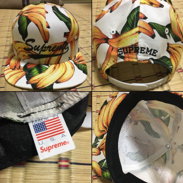 Supreme'Banana 5-Panel'バナナ キャップ シュプ 16ss