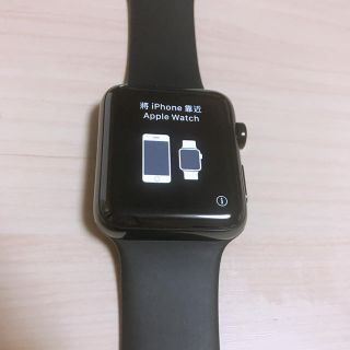 アップルウォッチ(Apple Watch)の【tento様】アップルウォッチ 本体 Series 3 42mm ステンレス(腕時計(デジタル))