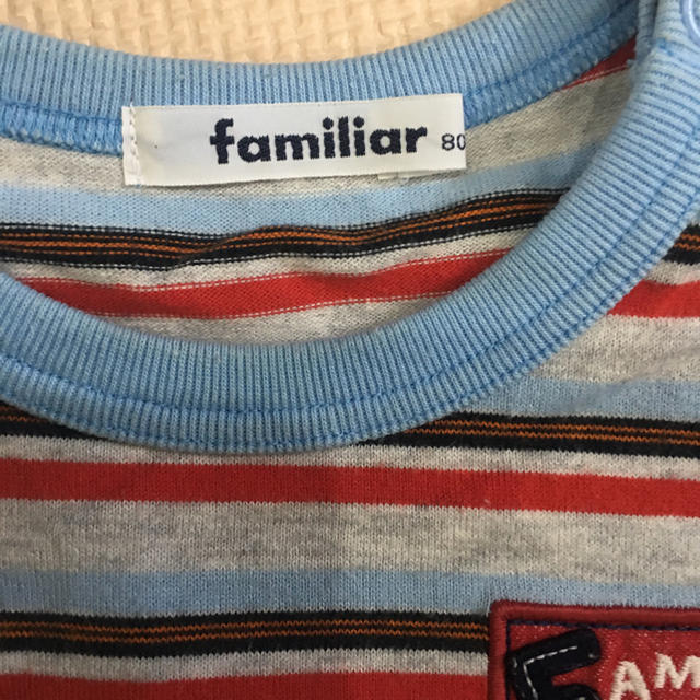 familiar(ファミリア)のファミリア 半袖&長袖Tシャツセット キッズ/ベビー/マタニティのベビー服(~85cm)(Ｔシャツ)の商品写真