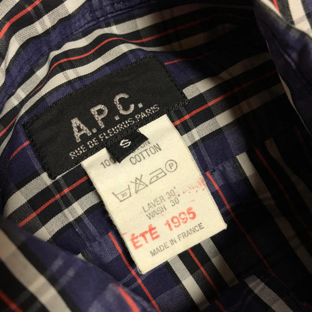 A.P.C(アーペーセー)の古着 A.P.C. チェックワンピース アーペーセー フランス製 ETE1995 レディースのワンピース(ひざ丈ワンピース)の商品写真