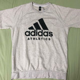 アディダス(adidas)のアディダス adidas 半袖 スウェット ホワイト XOサイズ(Tシャツ/カットソー(半袖/袖なし))