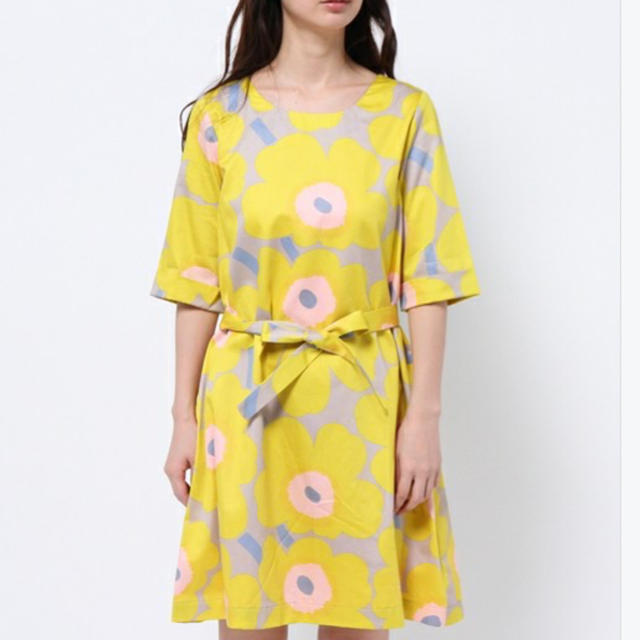 marimekko  マリメッコ ウニッコ 日本限定ひざ丈ワンピース