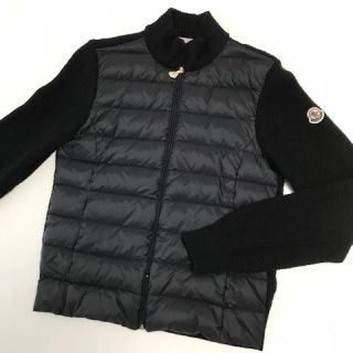 MONCLER - モンクレールキッズ 12A ニットライトダウンのジャケットカーディガンの通販｜ラクマ