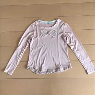 トッカ(TOCCA)のTOCCA トッカ❤︎150  リボン パール 長袖Tシャツ(Tシャツ/カットソー)