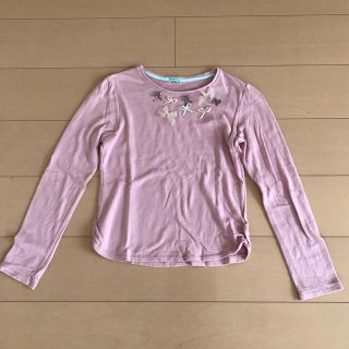 トッカ(TOCCA)のTOCCA トッカ❤︎ 150リボン ピンク長袖Tシャツ(Tシャツ/カットソー)