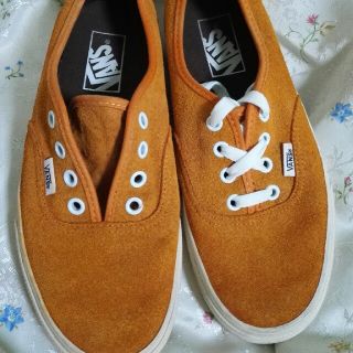 ヴァンズ(VANS)の44 VANS  オレンジ　スニーカー　23.5㎝(スニーカー)