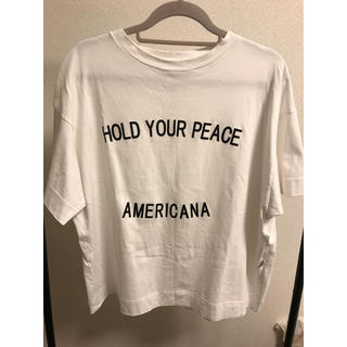 アメリカーナ(AMERICANA)のAmericanaビッグシルエットTシャツ(Tシャツ(半袖/袖なし))