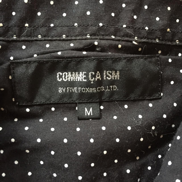 COMME CA ISM(コムサイズム)の美品 メンズ コムサイザム ドットシャツ 長袖シャツ メンズのトップス(シャツ)の商品写真