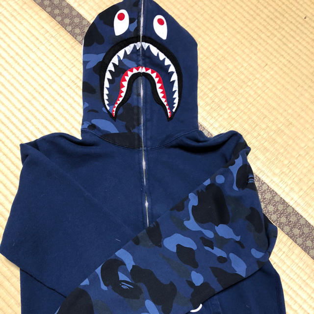 トップスA BATHING APE Shark hoodie シャークパーカー