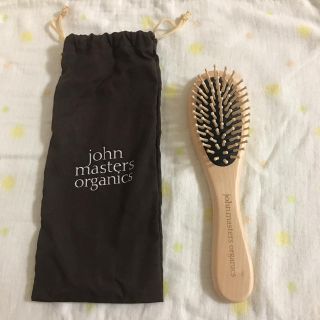 ジョンマスターオーガニック(John Masters Organics)の新品未使用★ジョンマスター ヘアブラシ&巾着(ヘアブラシ/クシ)