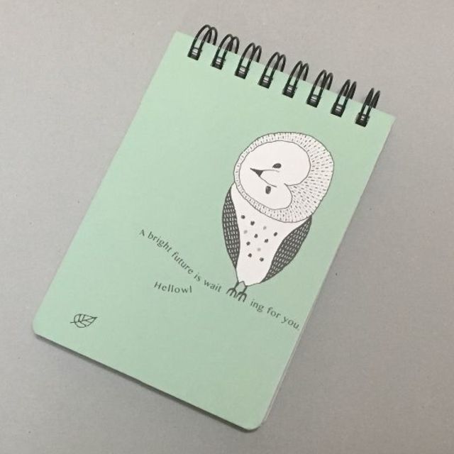 ふくろう メモ帳 リングメモ G の通販 By ぱんぷきん S Shop ラクマ