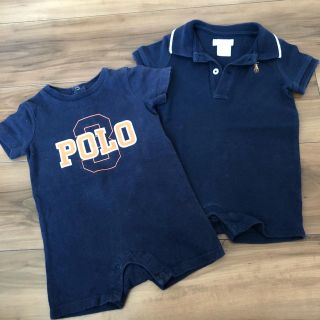 ラルフローレン(Ralph Lauren)のみ3327様専用★ラルフローレン★半袖ロンパース 2枚セット★6M★70くらい★(カバーオール)