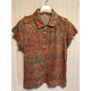 ポールスミス(Paul Smith)のポールスミス ポピー花畑フォトプリント ポロシャツ型カットソー 着用あり状態良好(ポロシャツ)