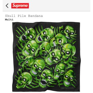 シュプリーム(Supreme)の18SS Supreme Skull Pile Bandana バンダナ トート(バンダナ/スカーフ)