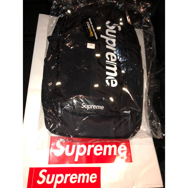 Supreme(シュプリーム)の【新品未使用】supreme  back pack 黒シュプリーム バックパック メンズのバッグ(バッグパック/リュック)の商品写真