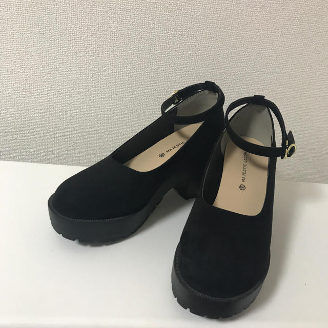 MAJESTIC LEGON(マジェスティックレゴン)のMAJESTIC LEGON 厚底 パンプス 黒 レディースの靴/シューズ(ハイヒール/パンプス)の商品写真